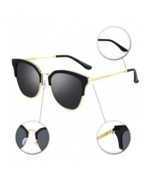 Stylish Polarized Sunglasses 100% UV Protection For Women - B3-black - C618GNSOHTU $8.28 Round