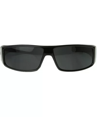 Flat Top Wrap OG Gangsta Hardcore Sunglasses - Black - C0116Q2LAOH $6.32 Wrap