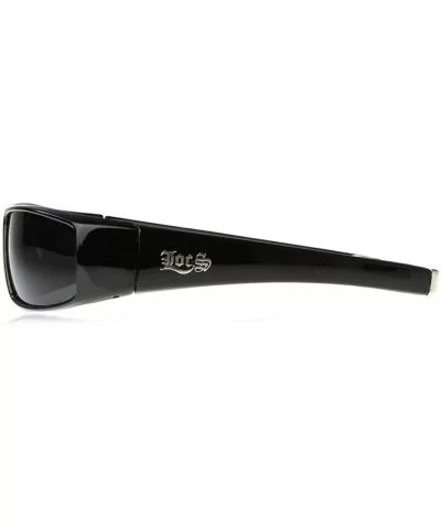 Flat Top Wrap OG Gangsta Hardcore Sunglasses - Black - C0116Q2LAOH $6.32 Wrap