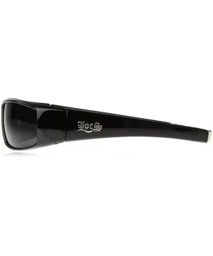 Flat Top Wrap OG Gangsta Hardcore Sunglasses - Black - C0116Q2LAOH $6.32 Wrap