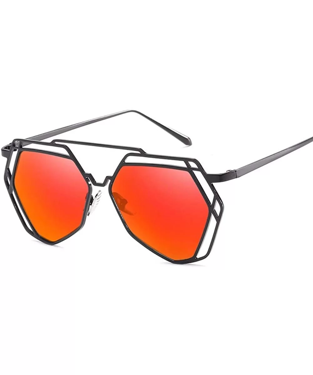 Metal Polygonal Sunglasses Street Shots for Men and Women's Universal Sunglasses - B - CO18Q0GIT0K $19.22 Aviator