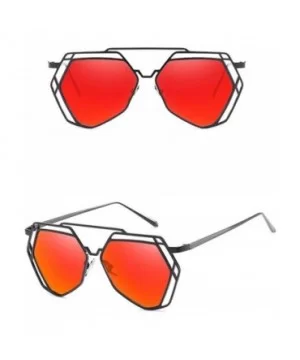 Metal Polygonal Sunglasses Street Shots for Men and Women's Universal Sunglasses - B - CO18Q0GIT0K $19.22 Aviator