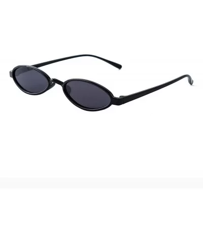 Women Fashion Unisex Oval Shades Sunglasses Integrated UV Glasses - CS18O3WTMCI $4.01 Sport