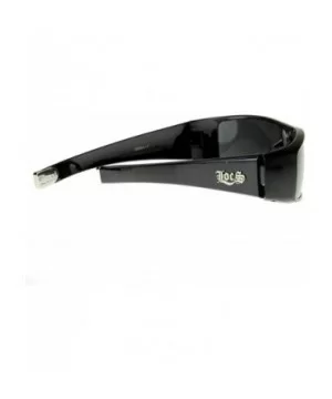 Flat Top Wrap OG Gangsta Hardcore Sunglasses - Black - C0116Q2LAOH $6.32 Wrap