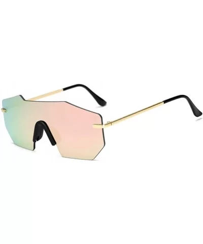 Vintage Metal Frameless Sunglasses Goggles for Women Men Retro Sun Glasses Eyes Protection - Style1 - CN18ROCEQNL $5.33 Oval