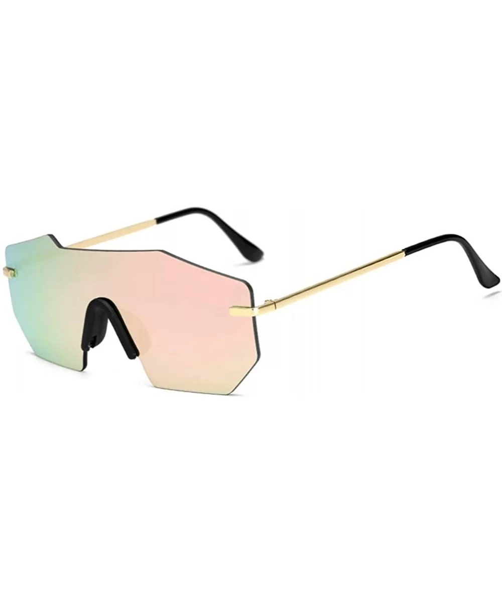 Vintage Metal Frameless Sunglasses Goggles for Women Men Retro Sun Glasses Eyes Protection - Style1 - CN18ROCEQNL $5.33 Oval