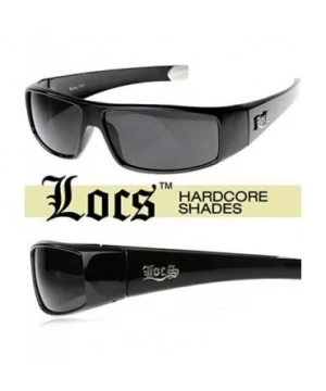 Flat Top Wrap OG Gangsta Hardcore Sunglasses - Black - C0116Q2LAOH $6.32 Wrap