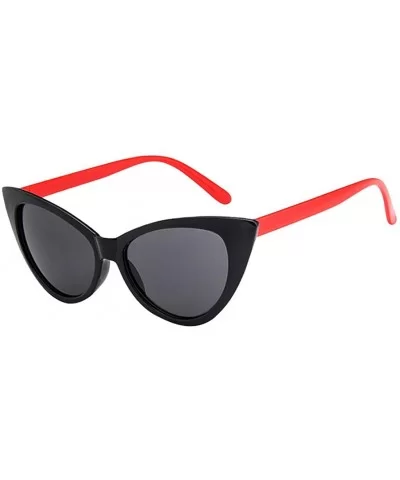 Women's Oversized Square Cat Eye Modern Sunglasses (Style B) - CS196LUK2K2 $6.32 Square