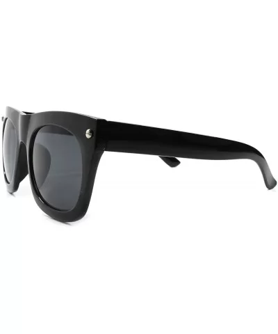 Vintage Retro Fashion Hip Hop Mens Womens Oversized Square Sunglasses - Black - C918927540G $7.34 Oversized