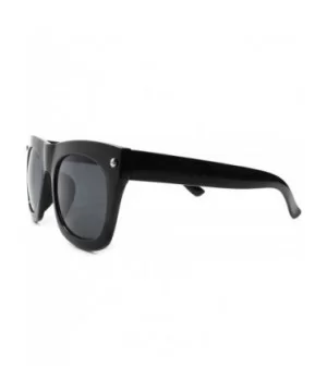 Vintage Retro Fashion Hip Hop Mens Womens Oversized Square Sunglasses - Black - C918927540G $7.34 Oversized