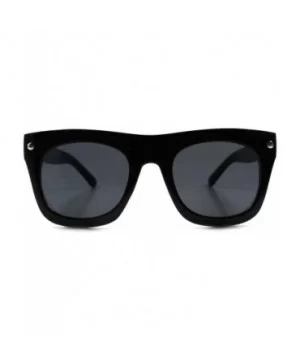 Vintage Retro Fashion Hip Hop Mens Womens Oversized Square Sunglasses - Black - C918927540G $7.34 Oversized