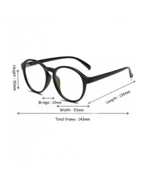 Student Myopia Glasses Fashion Retro Big-Frame Glasses Round Face - Bright Black - CK18EAWTNSX $18.89 Round