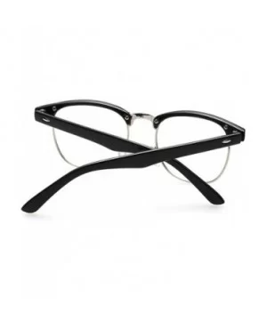 Vintage Clear Lens Eyeglasses Fashion Metal Square Frame Eyewears - Leopard - C3188Y3RAX4 $15.07 Goggle