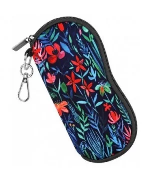 Glasses Case with Carabiner - Ultra Light Portable Neoprene Zipper Sunglasses Soft Case - Jungle Night - CB18GG5G0IL $7.42 Av...