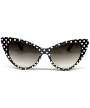 1 Pcs Retro Vintage Style Polka Dot Cat Eye Sunglasses Hollywood 50s/60s - Choose Color - Black - CB18M7YR7XA $11.28 Cat Eye