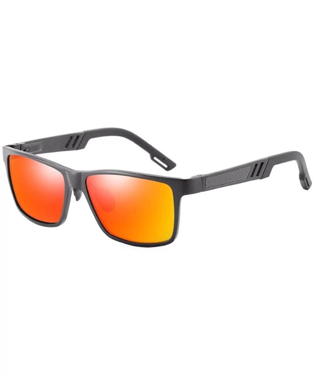 Sunglasses Men's Leisure Sunglasses Aluminum Magnesium Full Frame Polarizing Sunglasses - E - CL18QQ27AZW $30.51 Aviator