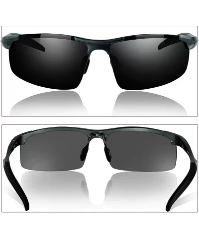 Polarized Driving Sunglasses TR90 Unbreakable Frame for Men Women Running Cycling FDA Approved - Black - CR18LTULEWL $12.41 S...