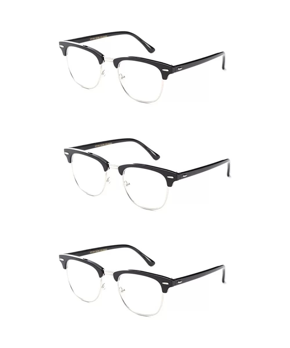 Babo" Slim Oval Style Celebrity Fashionista Pattern Temple Reading Glasses Vintage - 3 Pack Oval Silver - CS11P3EZCPD $10.56 ...