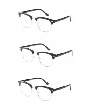 Babo" Slim Oval Style Celebrity Fashionista Pattern Temple Reading Glasses Vintage - 3 Pack Oval Silver - CS11P3EZCPD $10.56 ...