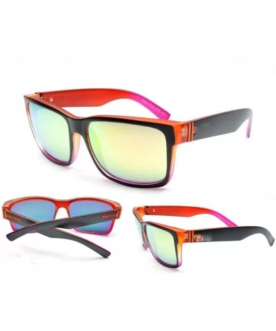 Men Eyewear Sunglasses Sun Glasses Glasses with Color Box - 5 - C3194OUS5SR $17.92 Oval