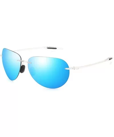 Classic Pilot Sunglasses For Men Women Retro Rimless Sunglasses metal Sunglasses Driving Sport sunglasses - 4 - CY198KOOZ3L $...