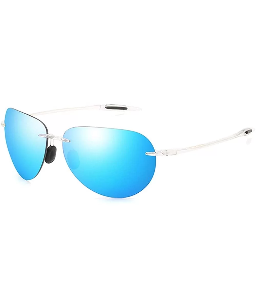 Classic Pilot Sunglasses For Men Women Retro Rimless Sunglasses metal Sunglasses Driving Sport sunglasses - 4 - CY198KOOZ3L $...