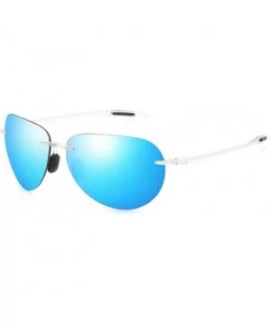 Classic Pilot Sunglasses For Men Women Retro Rimless Sunglasses metal Sunglasses Driving Sport sunglasses - 4 - CY198KOOZ3L $...