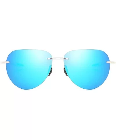 Classic Pilot Sunglasses For Men Women Retro Rimless Sunglasses metal Sunglasses Driving Sport sunglasses - 4 - CY198KOOZ3L $...