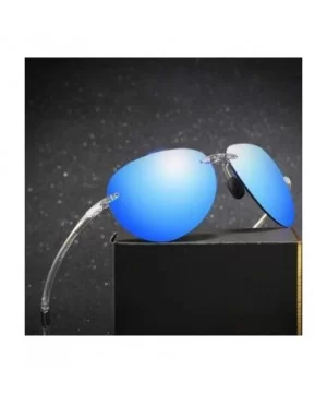 Classic Pilot Sunglasses For Men Women Retro Rimless Sunglasses metal Sunglasses Driving Sport sunglasses - 4 - CY198KOOZ3L $...