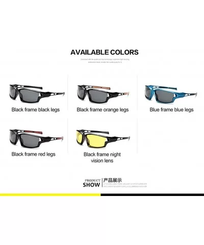 Men Women Polarized Goggles for Sunglasses Yellow Night Vision Sun Glasses Cool Square Frame for Male - CV199L3CK4Q $6.80 Goggle