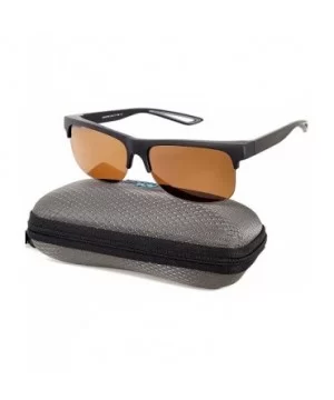 Fit Over Polarized Sunglasses Driving Clip on Sunglasses to Wear Over Prescription Glasses - Black-grey-brown - CB18SKZR0OA $...