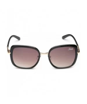 Oversized Square Women's Vintage Fashion Statement Sunglasses Medium-Large - Black - C01252TFSQL $7.84 Round