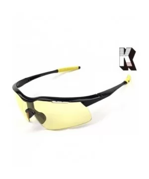 Men's HD Night View Driving Glasses Anti-Glare Rain Day Night Vision Cycling Sunglasses - Black/Yellow20 - CU18D5SCKK4 $8.44 ...