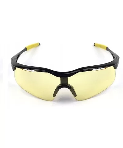 Men's HD Night View Driving Glasses Anti-Glare Rain Day Night Vision Cycling Sunglasses - Black/Yellow20 - CU18D5SCKK4 $8.44 ...