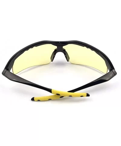 Men's HD Night View Driving Glasses Anti-Glare Rain Day Night Vision Cycling Sunglasses - Black/Yellow20 - CU18D5SCKK4 $8.44 ...