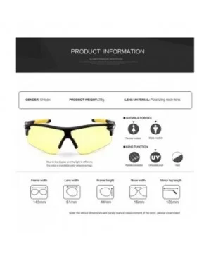 Men's HD Night View Driving Glasses Anti-Glare Rain Day Night Vision Cycling Sunglasses - Black/Yellow20 - CU18D5SCKK4 $8.44 ...