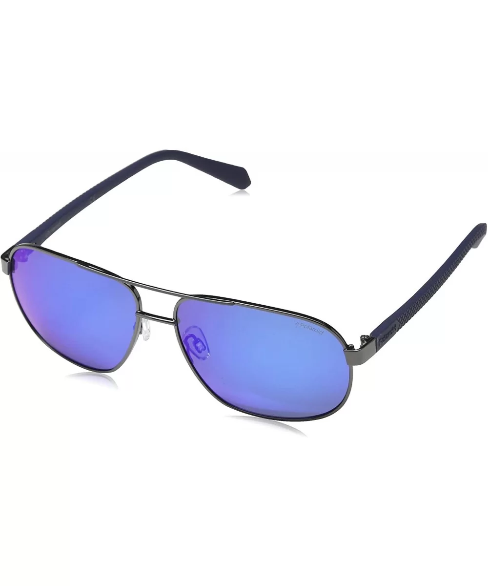 Men's Pld2059/S Square Sunglasses - Dk Ruthen - CU185ALND5W $40.44 Square