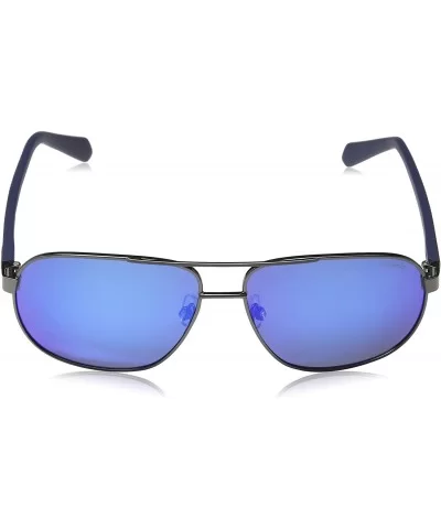 Men's Pld2059/S Square Sunglasses - Dk Ruthen - CU185ALND5W $40.44 Square