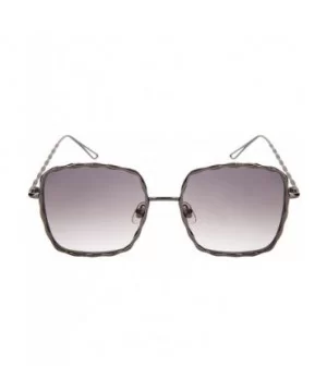 Braided Metal Square Flat Lens Sunglasses 3140-FLREV - Gunmetal - C7182K0HSL3 $9.30 Square