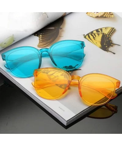 Round Blue Sunglasses Women Retro Brand Design Vintage Sun Glasses Female Ladies Eyewear Feminino UV400 - CY198ZRZREK $33.80 ...