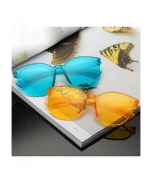 Round Blue Sunglasses Women Retro Brand Design Vintage Sun Glasses Female Ladies Eyewear Feminino UV400 - CY198ZRZREK $33.80 ...