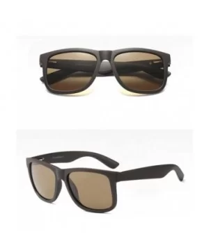 Square Sunglasses Men Polarized TR90 Accessories Driving Sun Glasses Men Summer (brown) - CN18HSSCI0G $8.85 Square