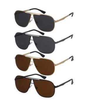 Classic Metal Aviator Sunglasses Men Women Pilot Military Style 1216-FLSD - CD18HSGDNM6 $6.54 Aviator