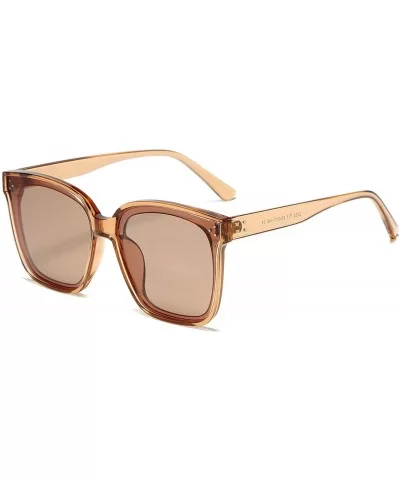 Oversized Square Polarized Sunglasses For Women With Rivets Retro Vintage UV Protection - CU190EIIO87 $8.90 Oversized