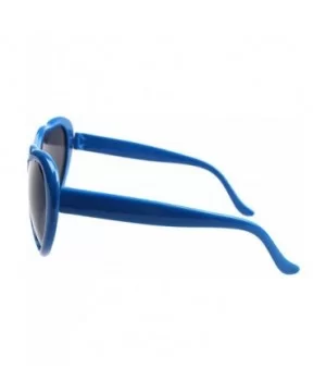 Women Fashion Oversized Heart Shaped Retro Sunglasses Cute Eyewear UV400 - Blue - C8199CI3ECX $7.18 Oversized