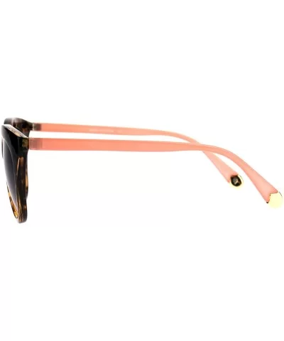 Butterfly Cateye Frame Sunglasses Womens Fashion Shades UV 400 - Tortoise Pink (Brown) - CD1870EIMCT $8.69 Butterfly