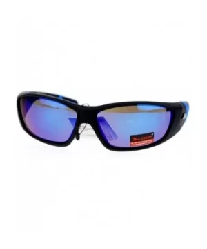 Xlopp Sports Fashion Sunglasses Unisex Oval Wrap Matte Frame Rubber - Blue - C7127364IKX $4.99 Oval