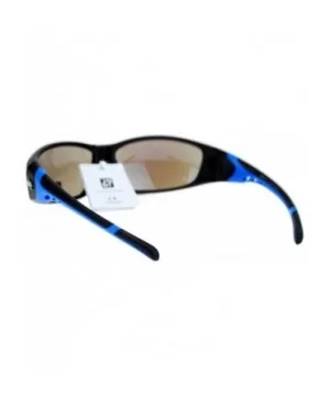 Xlopp Sports Fashion Sunglasses Unisex Oval Wrap Matte Frame Rubber - Blue - C7127364IKX $4.99 Oval