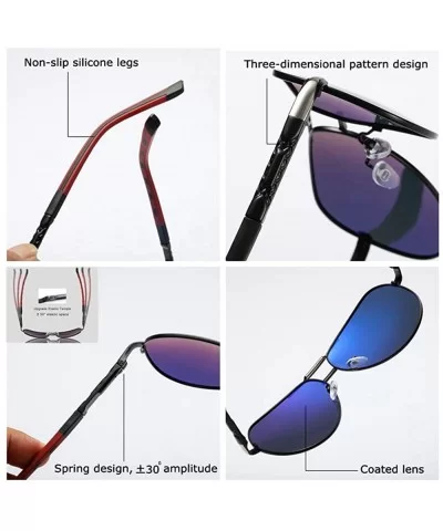 Classic Retro Sunglasses Unisex Pilot Style for Men Women 100% Polarized With Brand Boax Package 8725 - CV18ZGZ4WMS $11.27 Go...