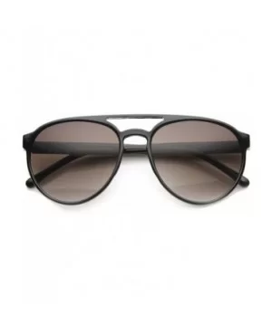 Thin Crafted Retro Plastic Aviator Sunglasses - Shiny-black Lavender - CU11XUNSAY3 $9.14 Aviator